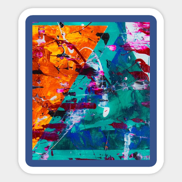 Abstract No 33 Sticker by  Absolutely Fantastic